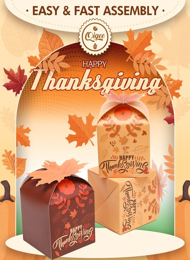 qiqee Thanksgiving Cross Gift Boxes 28pcs 3.3x3.3x3.3 Inches Cookie Boxes for Festival Party,3D Square Gift Box for Gifts,Small Cardboard Box for cookie,chocolate,pudding, Widely Used in Various - Image 2